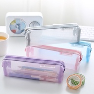 Transparent Transparent Gauze Pencil Case Korean Simple Girl Fresh Cute Pencil Case Stationery Box M