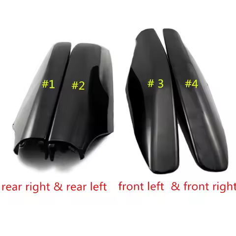 Roof Rack Rail End Cover, 4Pcs Roof Rack Cover Shell Cap Replacement For Toyota Land Cruiser Prado F