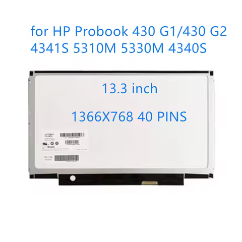 LCD 13.3" Slim LED matrix for HP Probook 430 G1/430 G2 4341S 5310M 5330M 4340S laptop lcd screen pan