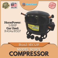 SECOP COMPRESSOR SC18CL (5/8HP) GAS R404a/R507/SC18CNX.2 (5/8HP) GAS R290