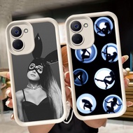 Soft Casing for VIVO Y36 Y28 Y17S Y18 Y03t Y03 Y18i Y27 Y28s V60 5G Y27s White Q58 Ariana Grande
