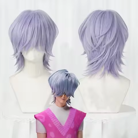 Skpop Saja Boy Mystery Saja Cosplay Wig Scalp | High Temperature Fiber, Curly Wave, Buckle Net, Unis
