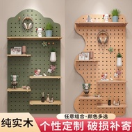 Solid Wood Wire-Wrap Board Customized Wall Shelf Wooden Wall Shelf Shelf Storage Rack Wall Shelf