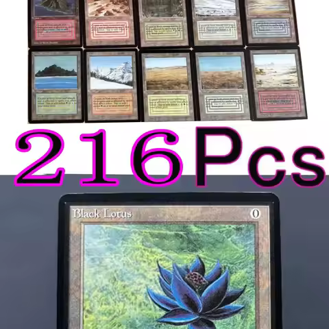 216 Pcs Black Core Cards P9 Dual Land Fetch Land Shock Lands Proxy Cards
