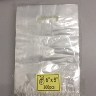 Plastic bag/zip lock plastic bag (732)Transparent Bag 6” x 9”, 300 pcs+-