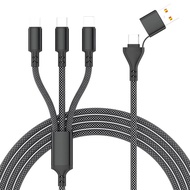 TECHIFY Kabel Data Pengisian Cepat 3-in-1 120W 6A 12m untuk iPhone iOS Android Micro USB Tipe-C IP L