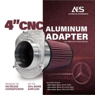 【Ready Stock✅】 Mercedes Benz A45 CLA45 GLA45 Air Filter / 4inch CNC Aluminum Adapter with K&N Air Fi
