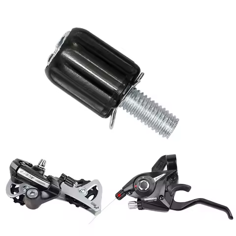 2pcs Bicycle Gear Cable Adjuster M5 Threaded Downtube Derailleur Positioning Bolt Cycling Replacemen