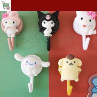 SM Creative Space Saving Wall Door Hanging Hooks for Handbag Keychain/ Cute Waterproof Seamless Self