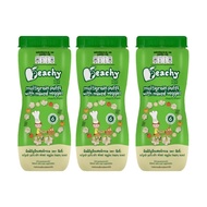 3 แถม 1 เซตขนมพัฟฟ์ธัญพืชรสผักรวม 3 กระปุก แถม พัฟฟ์ธัญพืชผสมพีช 1 กระปุก (R16 = 3+R24 = 1)