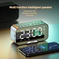 Wireless Smart Bluetooth Speaker Mirror Alarm Clock Mini Clock DesktopAIPluggable Radio Audio Gift