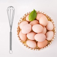 Handheld Stainless Steel Egg Beaters Whisk Mixer Eggbeater Cooking Tool Dough Mixing Bowl Plate / Kacau Telur RB17