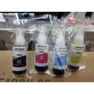 ORIGINAL EPSON T664 664 T6641/ 6642 / 6643 / 6644 INK. T664 664 FOR PRINTER L120 L210 L360 L405 L565