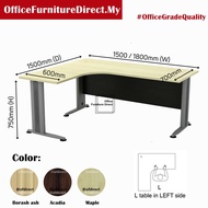 150x150cm 180x150cm T2 L Shape Office Table TL 1515 1815 (hantar ground floor) Manager L Shape