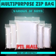 8x12" 9x14" Thick Zipper Bag / Zip Lock Bag / Zip Bag / PE Plastic Bag 100pcs Transparent Clear