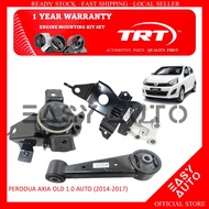 1 Year Warranty Perodua Axia 1.0 Auto Manual NON VVTi 1.0cc TRT Engine Mounting Set