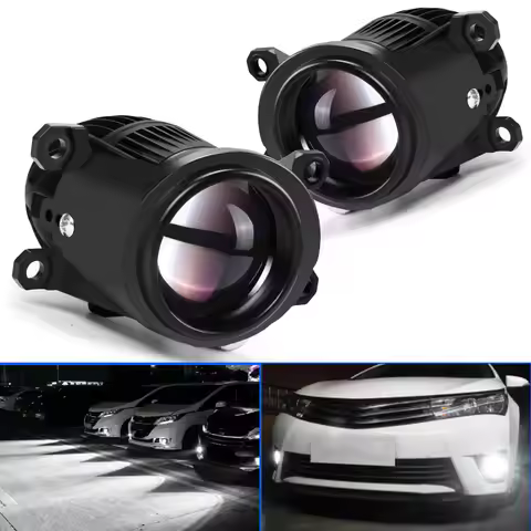 2 inch Fog Light Bi-led Projector Lens Fog Lamp For Toyota Corolla Highlander Yaris Sienta Hilux REV