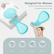 GHGK Portable Shaving Razor Stainless Steel Razor de Remove Body Hair for Woman [vn]