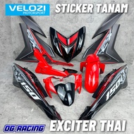 “STICKER TANAM”VELOZI COVER SET Y15ZR V1 V2 EXCITER THAI MERAH BIRU EDITION/ Y15ZR EXCITER THAI MERA