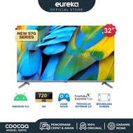 COOCAA Smart Android LED TV 32 Inch - Digital TV - Android 11 - HDR 10 - WIFI 4/5G (Coocaa 32S7G) [FREE VIDIO 3 BULAN + 1 BULAN  VISION+ PLATINUM]