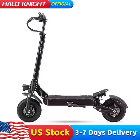 HALO KNIGHT T104 Adult Electric Scooter 2400W Dual Motor Powerful 65KM/H Fast E Scooter 52V 21Ah Che
