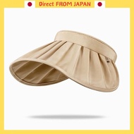 "Sign Kingdom Sun Visor UV Cut Wide Brim Sun Hat for Women Brown Color Stylish Foldable UV Protection Sunscreen Breathable Resort Golf Outdoors Cycling Cute Non-Stuffy Small Face Suncap-br"