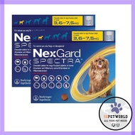Nexgard Spectra for Small Dogs 3.6 to 7.5 Kg (Yellow) 6 Chews (Expiry- Jan 2025)
