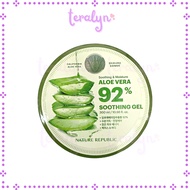 [Ready stock] Nature Republic Soothing &amp; Moisture Aloe Vera 92% Soothing Gel 300ml