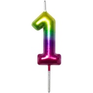 DERVENTA Number Candle Green 2.36 Inch Party Celebration Anniversary Decoration Perfect Birthday Bru