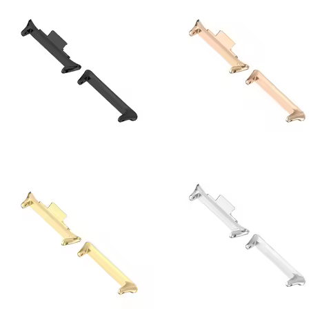 1pair For Xiaomi mi Band 8 9 Pro 316L Stainless Steel Connector Adapter to 20MM 22MM universal watch