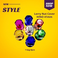 CS 8pcs Nut Cover Thailand Nat Tayar Lorry Truck 41mm Hino 300 Mitsubishi Canter Isuzu NPR Pro Lori