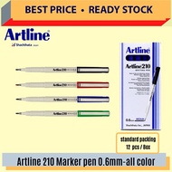 Artline 210 Writing Pen (0.6MM) / Pen Menulis / Black / Blue / Red / Artline Writing Pen 210