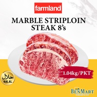 [BenMart Frozen] Farmland Premium Meltique Marble Beef Striploin Steak 8s x 130g - Australia