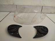 kaca helm JPN fullface universal CLEAR