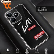 REALME C63 Case - REALME C63 Casing RKK Motif - Premium Fourside Softcase - Clear Transparent - HP S