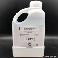 Ethanol 95% Sanitizer Food Grade Undenatured Ethyl Alcohol Potable Alcohol Disinfectant 消毒 乙醇 1 Litr
