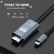 2 In 1 4K@60HZ Type-C to HDMI 4K 60Hz 30Hz Adapter Cable USB Universal Mirascreen HDMI Same Screen Adapter Type C Phone Tablet to HDMI big screen TV Projector computer miracast