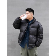 Jaket Bawah Hitam Musim Sejuk Baharu untuk Lelaki, Jaket Puffer Lelaki Bersaiz Besar Itik Putih Bawa