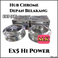 Hub Chrome Depan Belakang Honda Ex5 High Power Gantang Buyung Front Hub Rear Hub Crome Krom Ex5 HP H