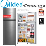 Midea Inverter Refrigerator 2 DOOR Fridge Peti Sejuk Fridge MDRT489MTB46 400L
