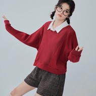 OB Strictly Selected Anti-UV Solid Color Cut Line V-Neck Long-Sleeved Top < KG1519 > Large Size/Read