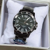 นาฬิกาผู้ชาย คาชิโอ นาฬิกาCASIO นาฬิกา sport แฟชั่น นาฬิกาข้อมือคาสิโอ้ ชาย สีดำ สายเลท ขนาด 42 มม. กันน้ำ  นาฬิกาของขวัญ แถมกล่อง รับปีใหม่
