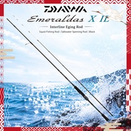 DAIWA Emeraldas X IL Interline Eging Rod Squid Fishing Rod Saltwater Spinning Rod Black