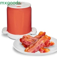 MXGOODS Bacon Tray Rack, High-Temperature Cylinder Microwave Oven Grill, Barbecue Reusable Plastics Tidy Microwave Bacon Rack Household
