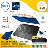 DELL DETACHABLE 7320 | CORE i5 | UP TO 16GB RAM & 512GB SSD | 1.1KG | 13'' TOUCHSCREEN | WIN 11 PRO