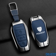 Alloy Style Car Key Case Cover Shell for Peugeot 2008 3008 4008 5008 308 408 508 Key Holder Auto Acc