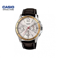 Casio General MTP-1374L-7AV Dark Brown Leather Band Men Watch