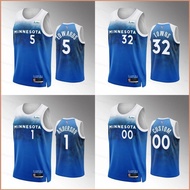 IDAWN7 HQ2 NBA Minnesota Timberwolves Jersey Towns Anderson Edwards Unisex Basketball Sports Vest Ci
