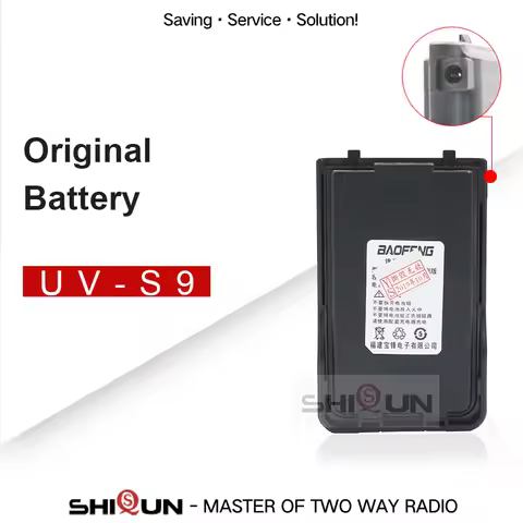 UV-S9 UV-5R Plus Battery Walkie Talkie Original DC 7.4V Li-ion Battery For Baofeng UV-5RPro UV-S9Plu