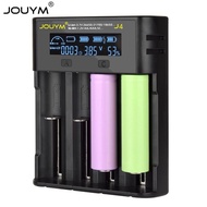 JOUMY J4  LCD Battery Charger Charging 18650 3.7V 18350 18500 21700 20700B 10440 26650 1.2V Ni-MH/Cd